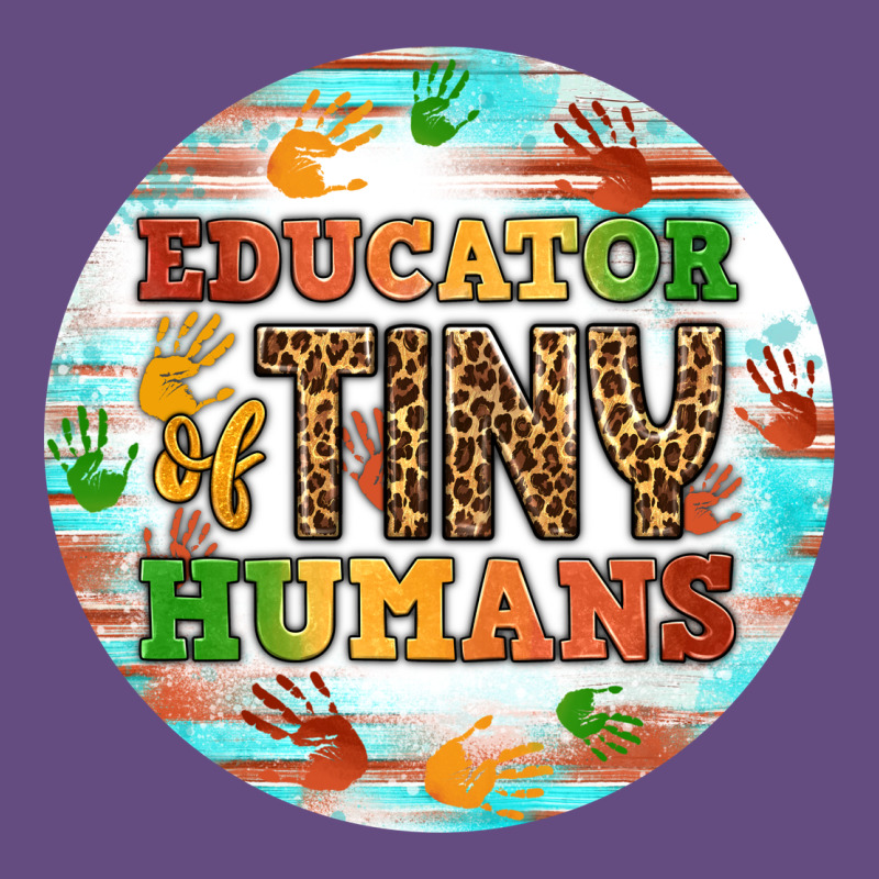 Educator Of Tiny Humans Round Earring Vintage Hoodie by BundleAndBundleShop | Teevron