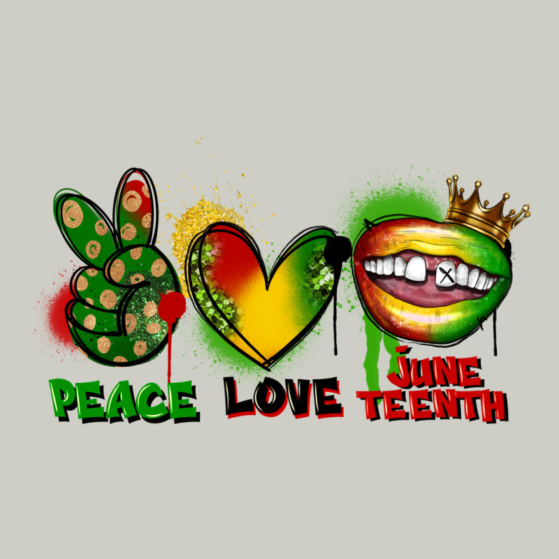 Peace Love Juneteenth Heavyweight Hoodie by FaDigitalArtStudio | Teevron