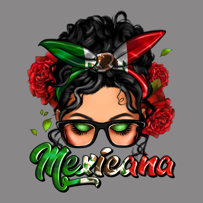Mexicana Woman Messy Bun Vintage Tee by LillyAllenDesigns | Teevron