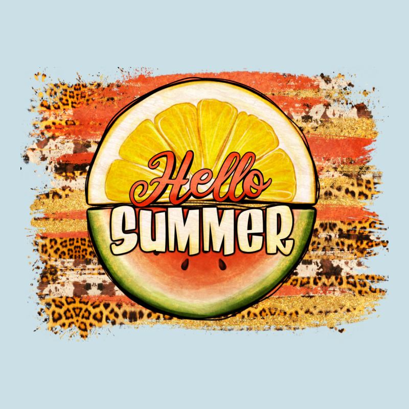 Hello Summer Watermelon Lemon Ladies Tee by Jasminsmagicworld | Teevron