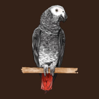 African Gray Parrot Bird Heavy Core Tee | Teevron