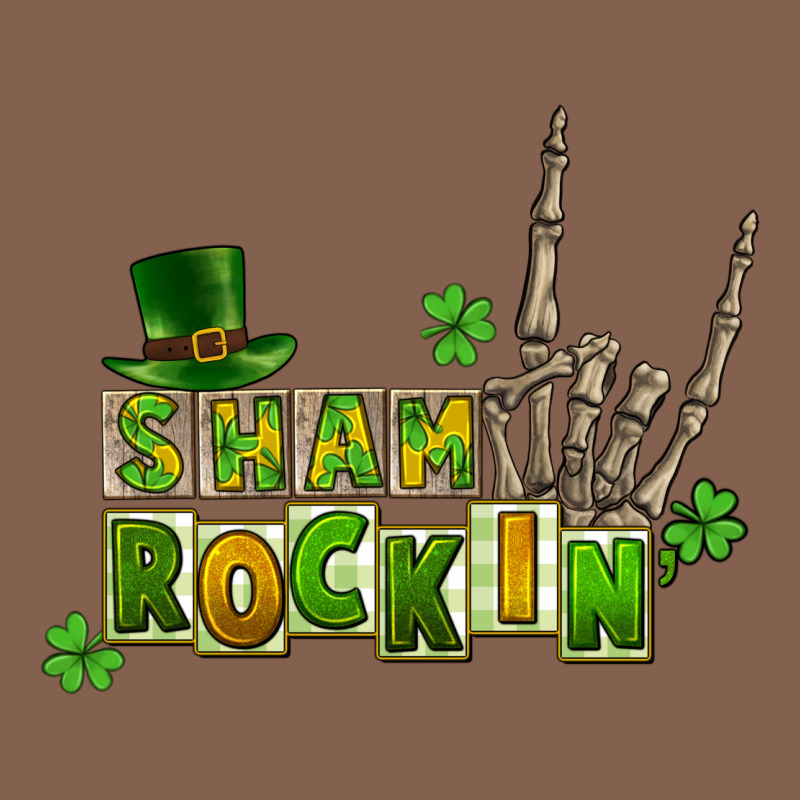 Sham Rockin Skeleton Hand St. Patrick's Zipper Hoodie by CowGirlArtShop | Teevron