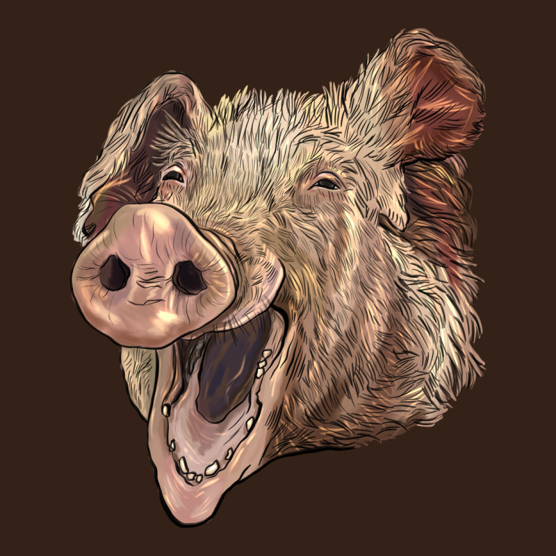 American Yorkshire Pig Face Heavy Core Tee by LillyAllenDesigns | Teevron