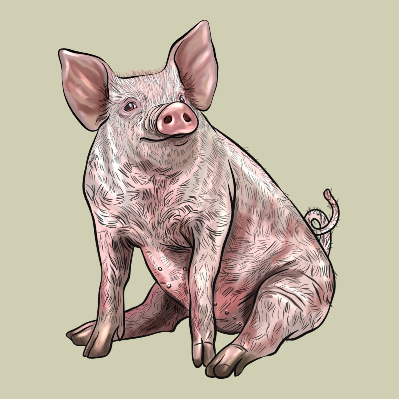 American Yorkshire Pig Heavy Core Tee by LillyAllenDesigns | Teevron
