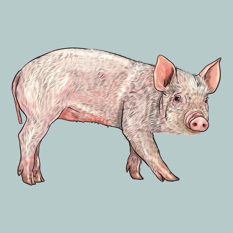 American Yorkshire Pig  Baby Heavy Core Tee by LillyAllenDesigns | Teevron