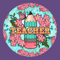 Teacher Floral Pencil Round Earring Vintage Hoodie | Teevron