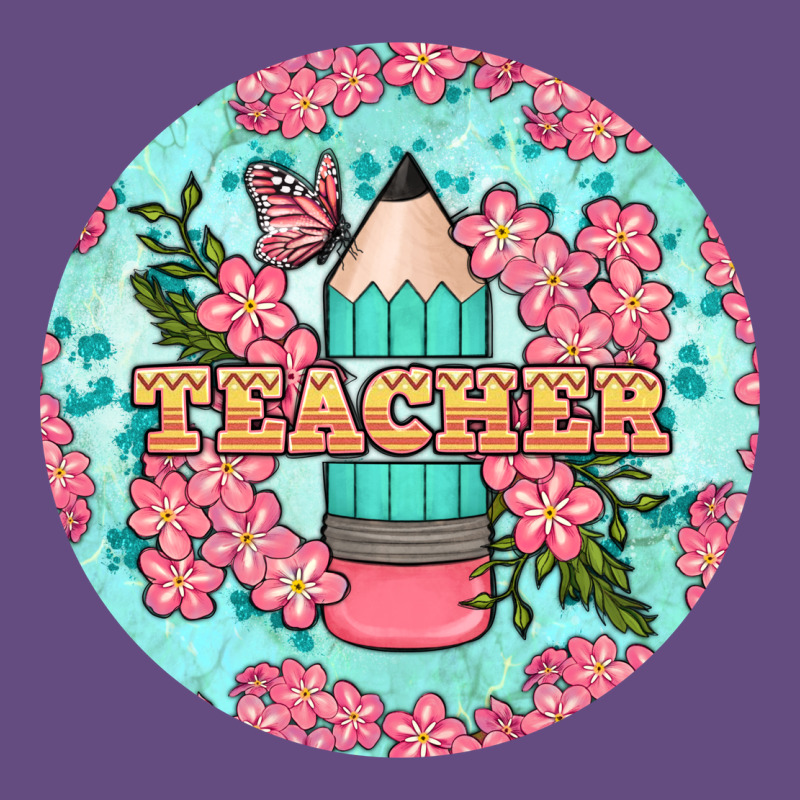 Teacher Floral Pencil Round Earring Vintage Hoodie by BundleAndBundleShop | Teevron
