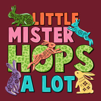 Little Mister Hops A Lot Easter Day Zipper Hoodie | Teevron