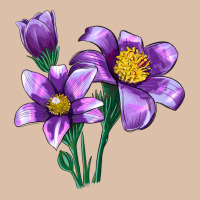Pasque Flower Illustrations Urban Heavy Tee | Teevron