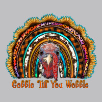 Gobble Till You Wobble Thanksgiving Rainbow Long Sleeve Tee | Teevron