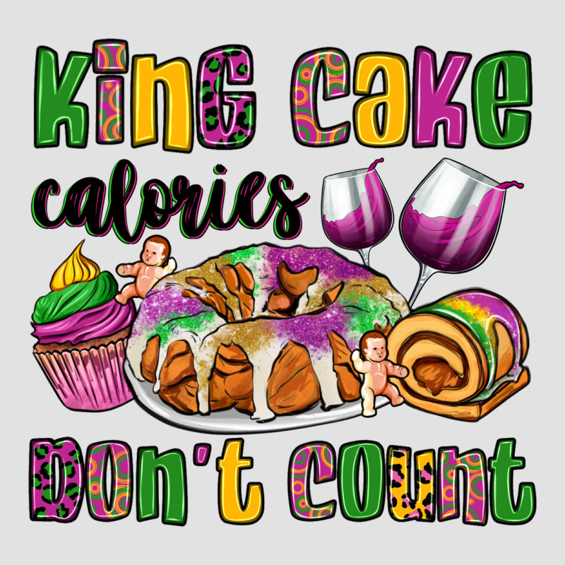 King Cake Calories Don't Count Mardi Gras Premium Hoodie by OliviaCreatesArt | Teevron