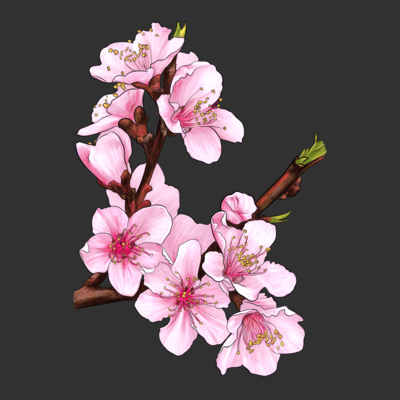 Peach Blossom Illustrations Urban Heavy Tee by LillyAllenDesigns | Teevron