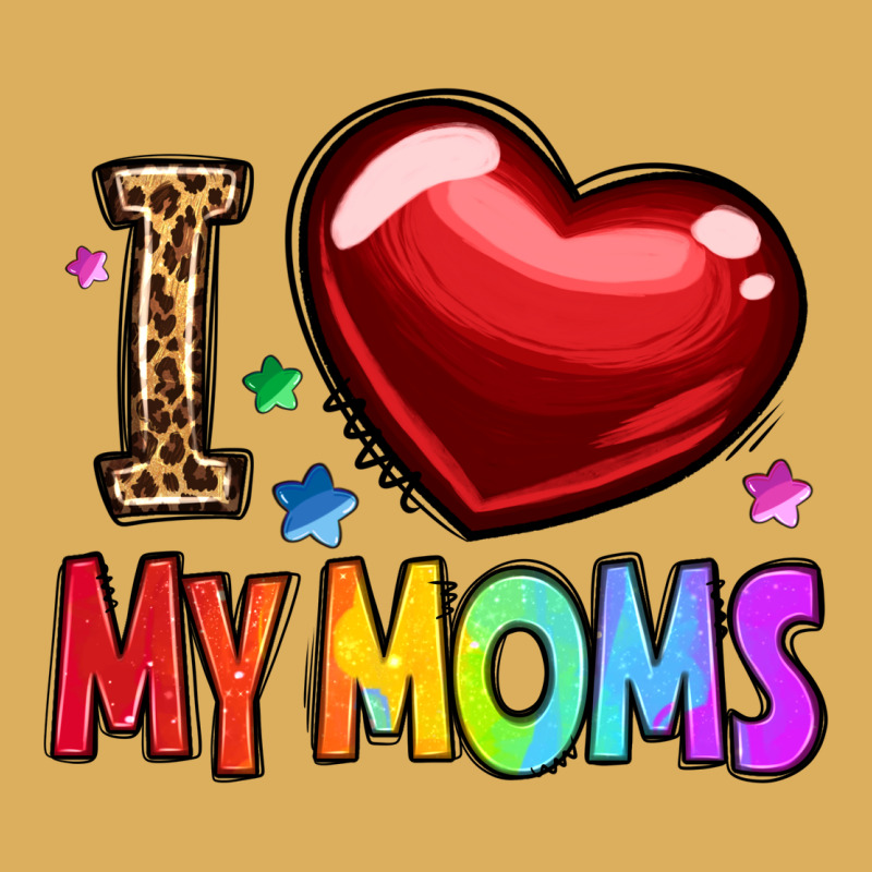 I Love My Moms Premium Hoodie by OliviaCreatesArt | Teevron