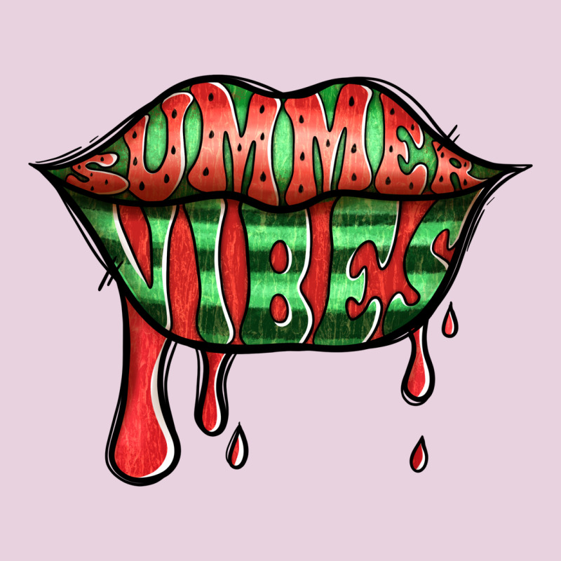 Summer Vibes Watermelon Lips Ladies Tee by Jasminsmagicworld | Teevron