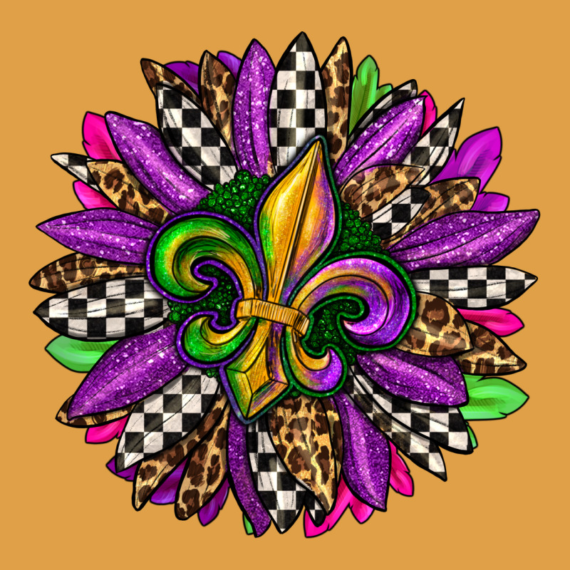 Mardi Gras Sunflower Premium Hoodie by OliviaCreatesArt | Teevron