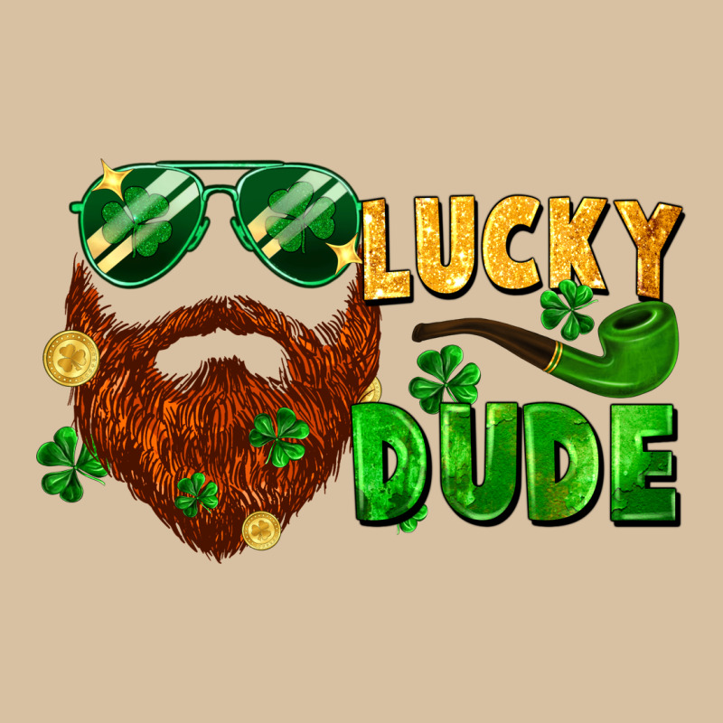 Lucky Dude Saint Patricks Bearded Man Heavyweight Hoodie by FaDigitalArtStudio | Teevron