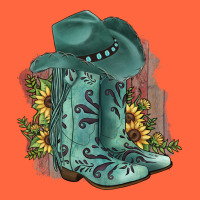 Turquoise Cowboy Boots Premium Hoodie | Teevron