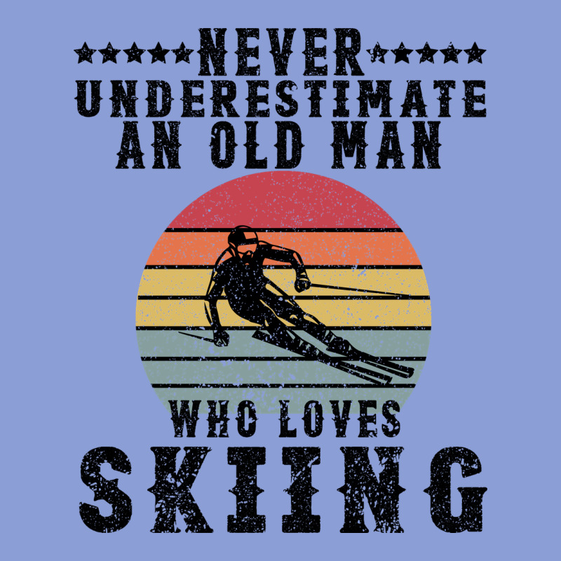 Never Underestimate An Old Man Who Loves Skiing Long Sleeve Tee by Bettercallsaul | Teevron