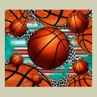 Basketball Leopard Serape Tumbler Heavy Core Tee | Teevron