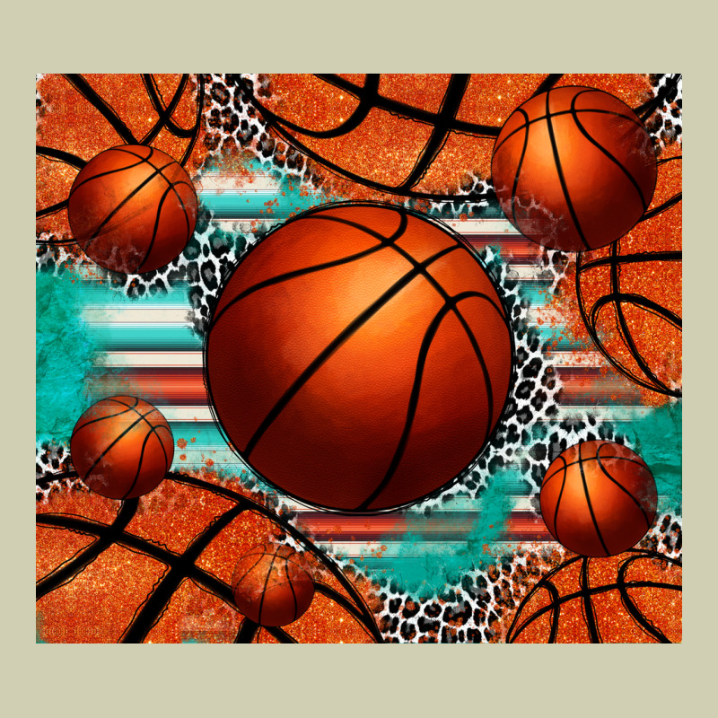 Basketball Leopard Serape Tumbler Heavy Core Tee by Jasminsmagicworld | Teevron