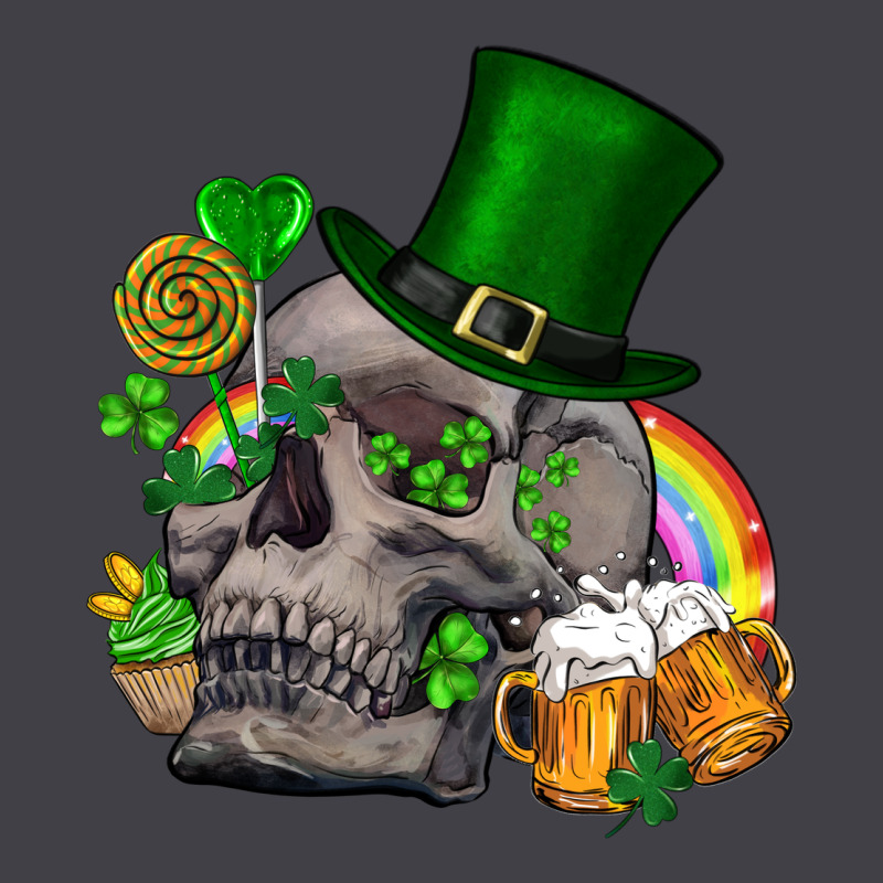 St Patrick's Day Boho Skull Heavyweight Hoodie by FaDigitalArtStudio | Teevron