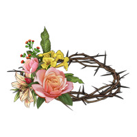 Crown of thorns floral Easter | Teevron