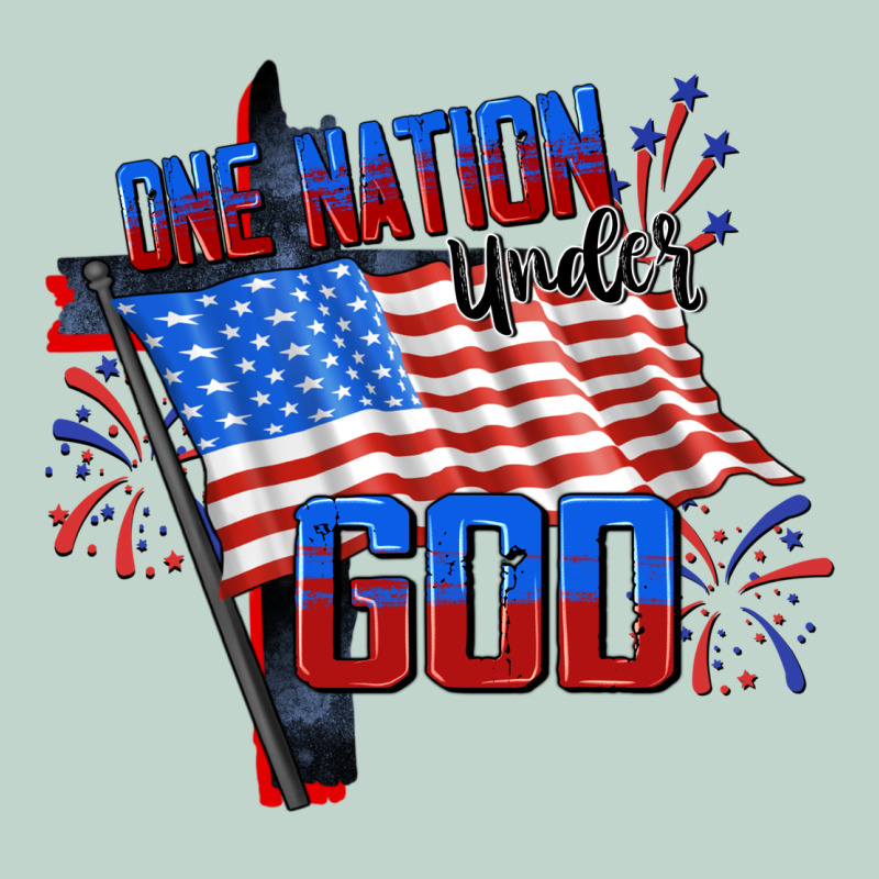 One Nation Under God 4th Of July Zipper Hoodie by CowGirlArtShop | Teevron