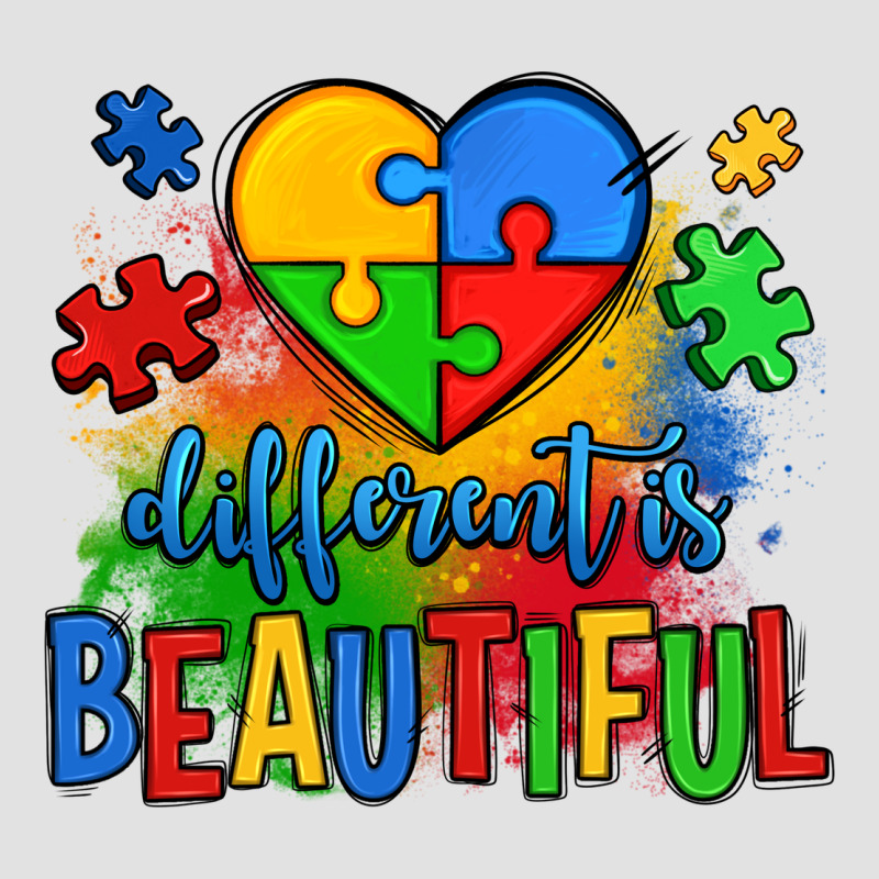 Different Is Beautiful Autism Premium Hoodie by OliviaCreatesArt | Teevron