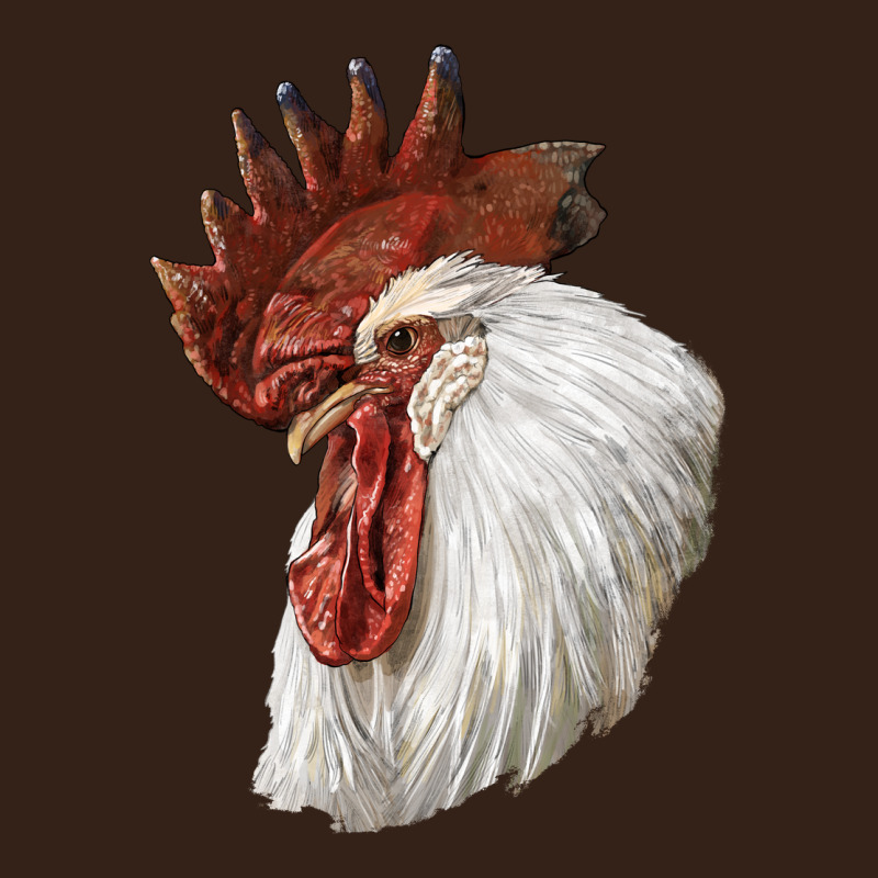 Leghorn Rooster Head Heavy Core Tee by LillyAllenDesigns | Teevron