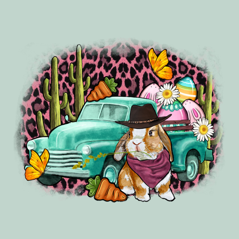 Western Rabbit Easter Day Zipper Hoodie by CowGirlArtShop | Teevron