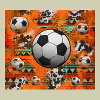 Soccer Aztec Glitter Tumbler Heavy Core Tee | Teevron
