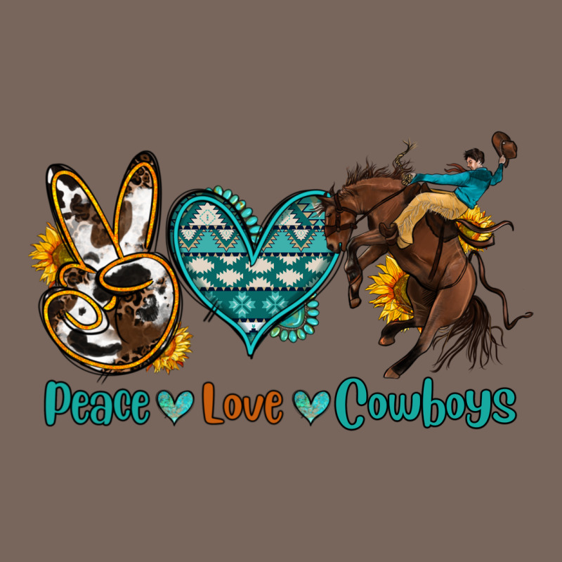 Peace Love Cowboys Premium Hoodie by OliviaCreatesArt | Teevron
