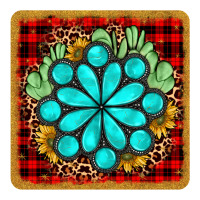 gemstone cactus christmas coaster | Teevron