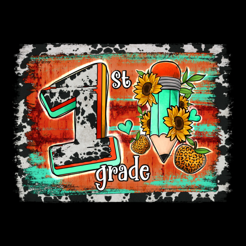 Western Back To School 1st Grade Ladies Tee by Jasminsmagicworld | Teevron