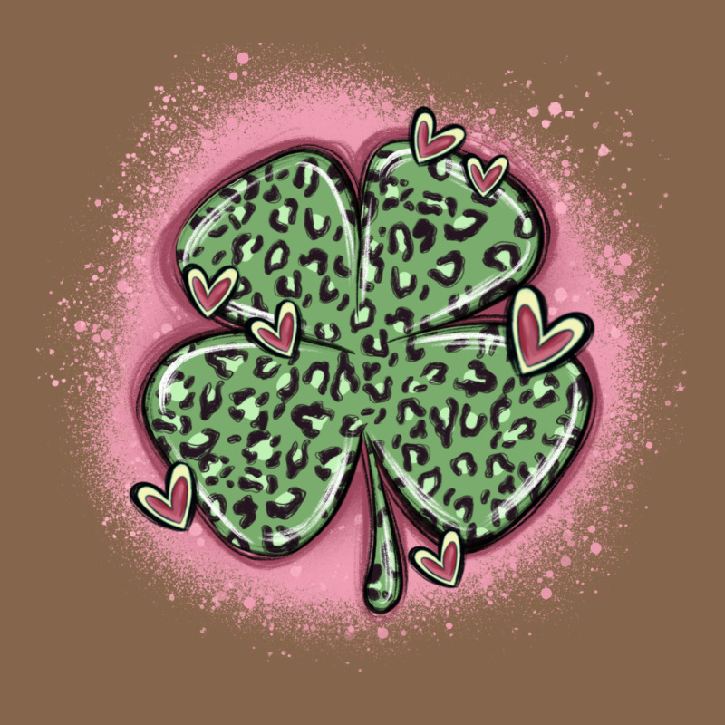 Leopard Shamrocks With Hearts Premium Tee by MaliasSmallBusiness | Teevron