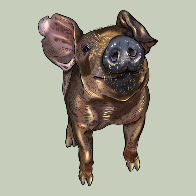 Baby Duroc Pig Ladies Tee by LillyAllenDesigns | Teevron
