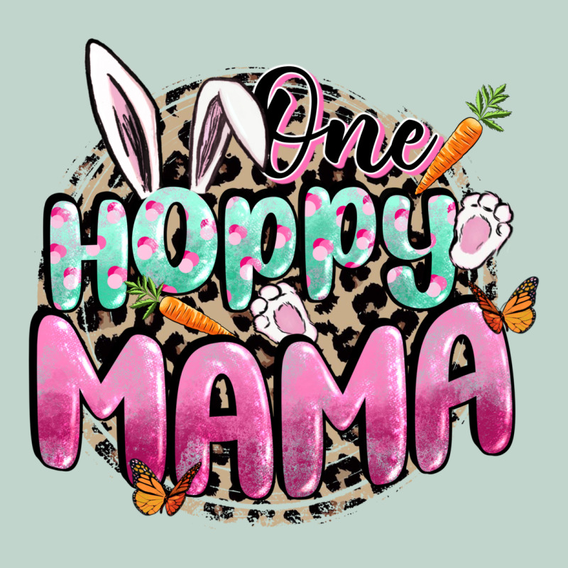 One Hoppy Mama Easter Day Zipper Hoodie by CowGirlArtShop | Teevron