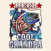 Reel Cool Grandpa American Flag Bass Vintage Tee | Teevron