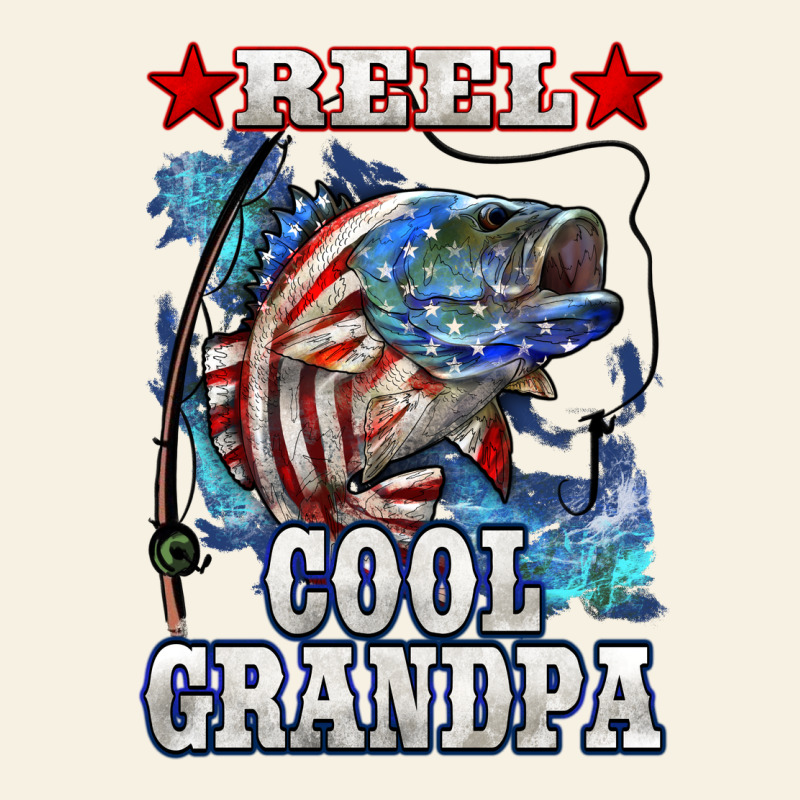 Reel Cool Grandpa American Flag Bass Vintage Tee by LillyAllenDesigns | Teevron