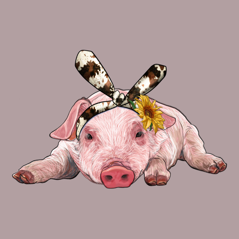 Baby Pig With Cowhide Ribbon Vintage Hoodie by RanaPortraitStore | Teevron