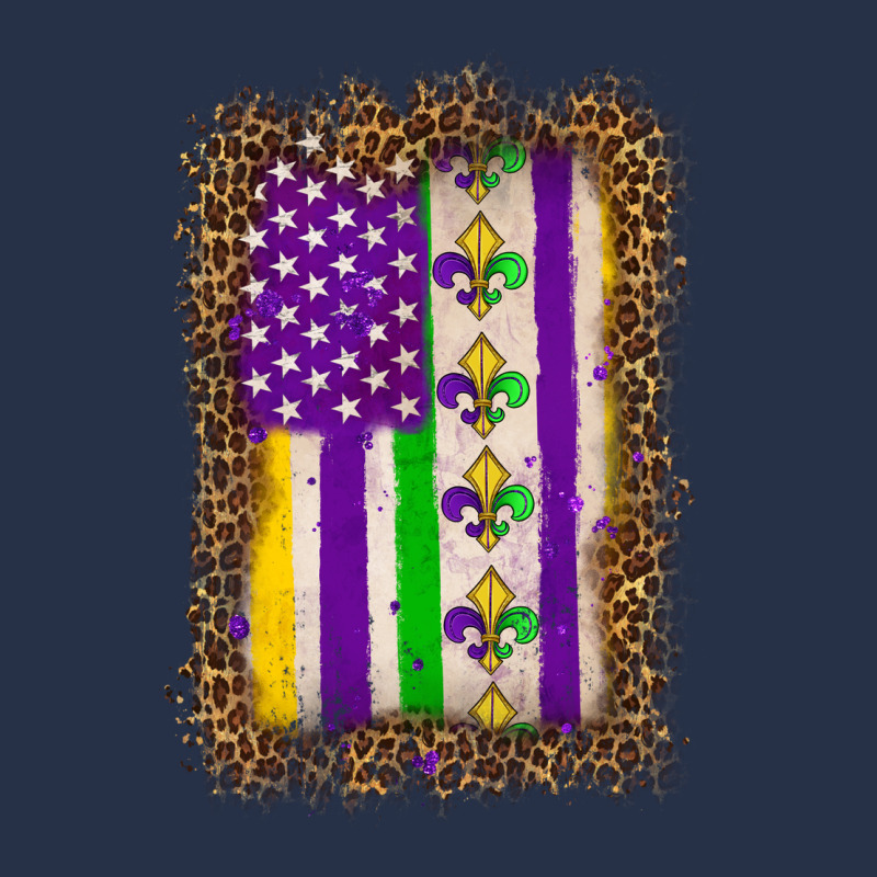Mardi Gras Usa Flag Leopard Premium Hoodie by OliviaCreatesArt | Teevron