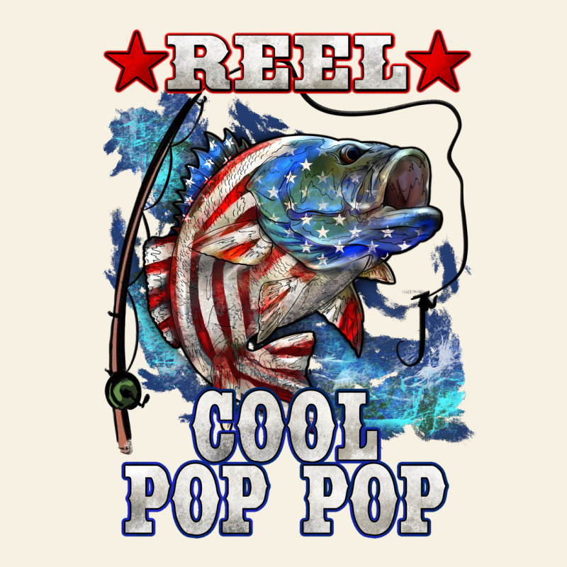 Reel Cool Pop Pop American Flag Bass Vintage Tee by LillyAllenDesigns | Teevron