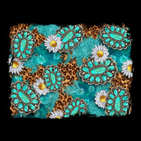 Leopard And Turquoise Gemstone Background Heavyweight Sweatshirt | Teevron