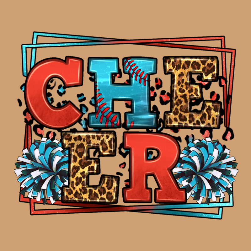 Cheer Baseball Stitchs Vintage Tee by LillyAllenDesigns | Teevron