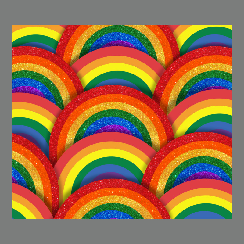 Pride Rainbow Glitter Tumbler Premium Hoodie by FaDigitalArtStudio | Teevron