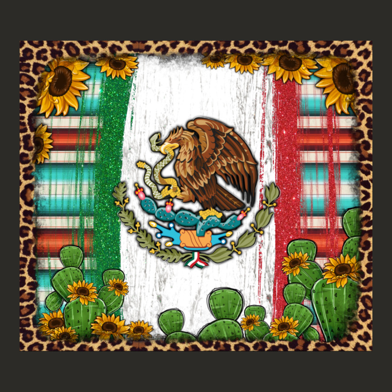 Mexican Flag Background With Cactus And Sunflower Tumbler Heavy Core Tee by Jasminsmagicworld | Teevron