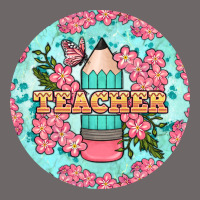 Teacher Floral Pencil Round Earring Classic Tee | Teevron