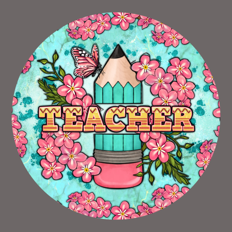 Teacher Floral Pencil Round Earring Classic Tee by BundleAndBundleShop | Teevron