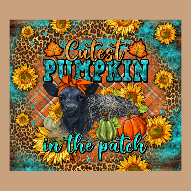 Fall Cutest Pumpkin In The Patch Cute Cow Tumbler Vintage Tee by LillyAllenDesigns | Teevron