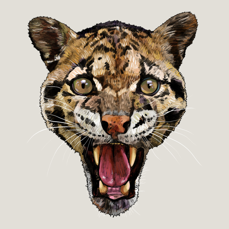 Ocelot Head Heavy Core Tee by LillyAllenDesigns | Teevron